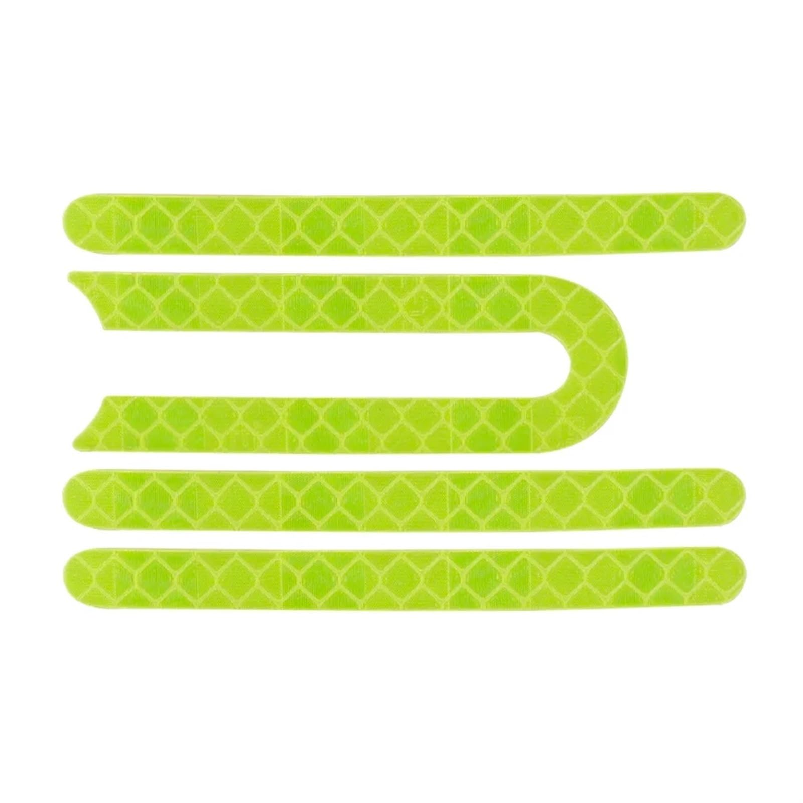 XEBRAD Radkappen, Radkappen, Schutzschalen, reflektierende Aufkleber, for Xiaomi, 3 Elektroroller Pro 2 M365 Pro 1S, Rollerzubehör Reflektorschale für Elektroroller(Green) von XEBRAD