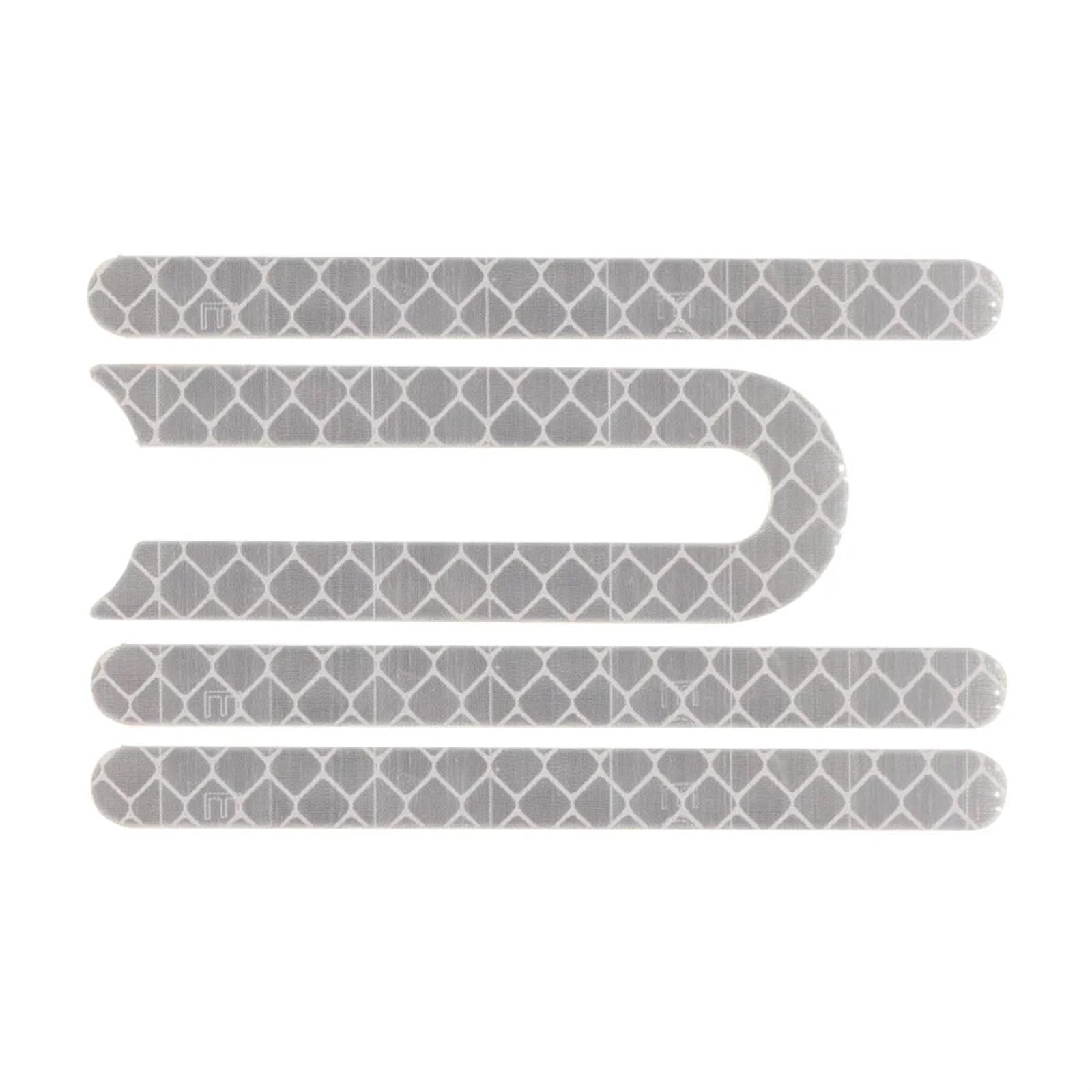 XEBRAD Radkappen, Radkappen, Schutzschalen, reflektierende Aufkleber, for Xiaomi, 3 Elektroroller Pro 2 M365 Pro 1S, Rollerzubehör Reflektorschale für Elektroroller(Silver) von XEBRAD