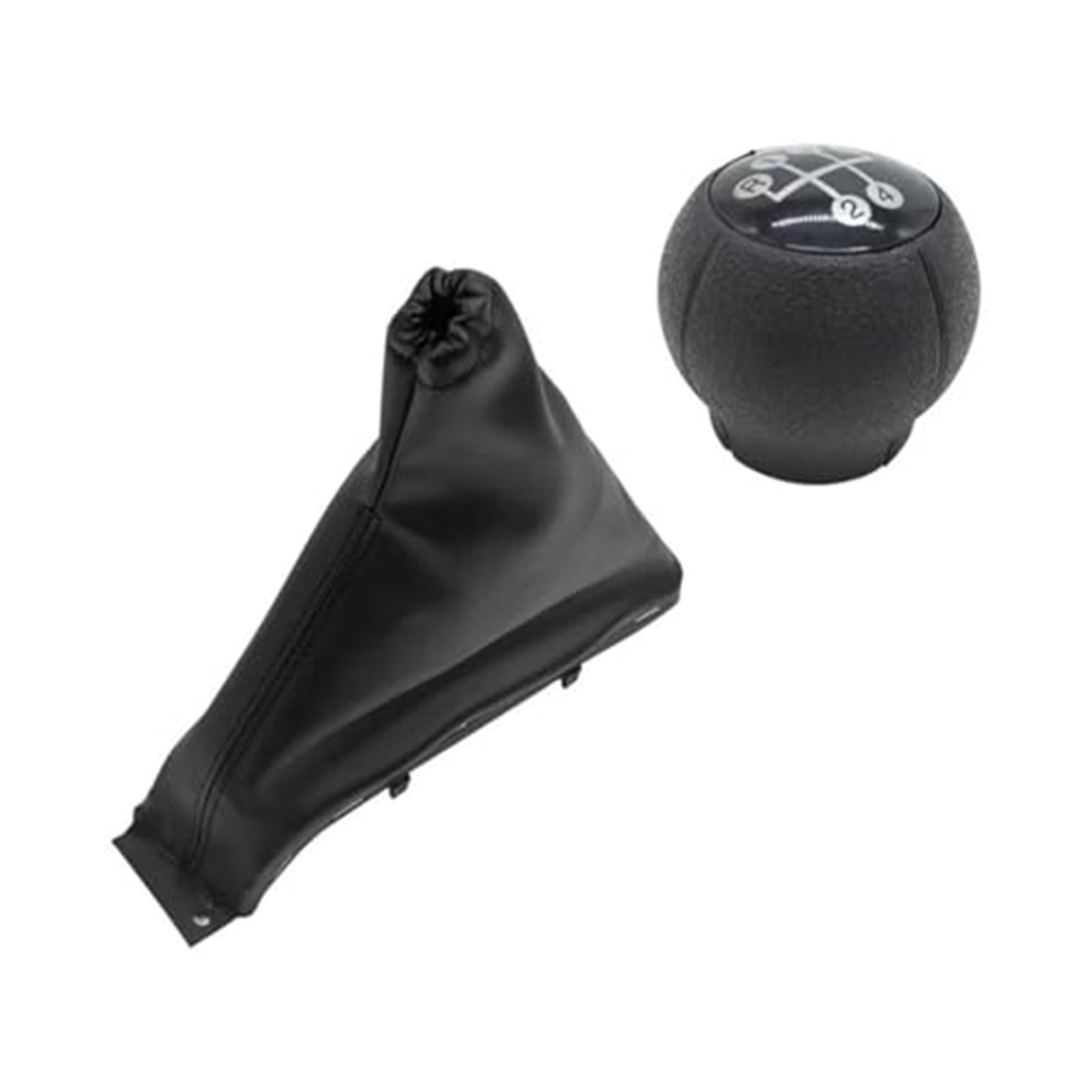 XEBRAD Schaltknauf, Schaltmanschette, Kofferraumabdeckung, for Opel, Astra F 1991–1998, Auto-Styling, Handbremshebel Schaltsackabdeckung fürs Auto(Black Handbrake Gearknob) von XEBRAD