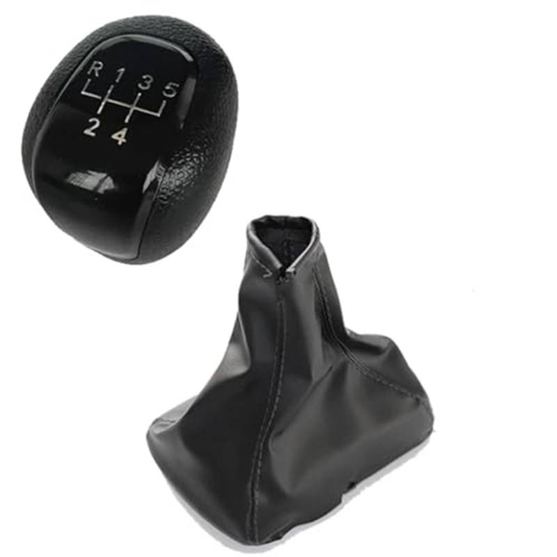 XEBRAD Schaltknauf Schaltkragen Hebel Schaltmanschette Kofferraumabdeckung, for Buick, for Excelle, 2008 2009 2010 2011 2012 Schaltsackabdeckung fürs Auto(Black Plastic Pair) von XEBRAD