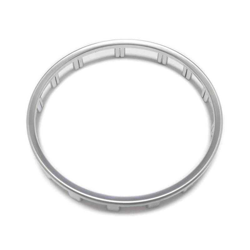 XEBRAD Silber Chrom Lenkradverkleidung Flying Wheel Badge Center Logo Ring Einsatz Emblem Rahmen, for Audi, A1 A5 A6 C7 Q5 Dekorativer Aufkleber fürs Lenkrad(for A6 2012 2017) von XEBRAD