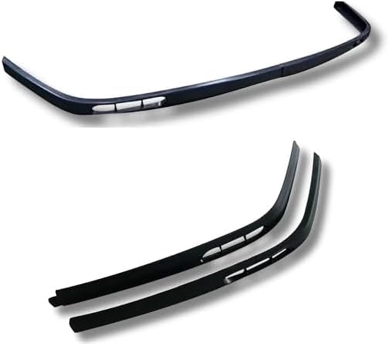 XEBRAD Splitter 2-teilige Frontstoßstangenlippe, for Peugeot, 206 Body Kit Spoiler Splitter Diffusorklappe Sportstoßstange Außenteile Autozubehör Lippensplitter(Modell 2) Frontstoßstangen-Lippensplitt von XEBRAD