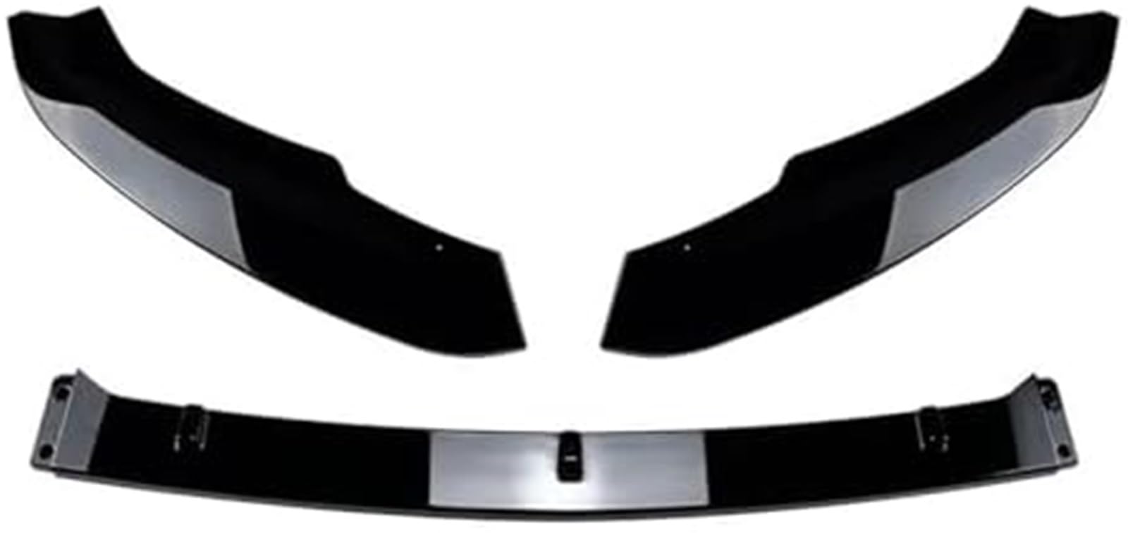 XEBRAD Splitter 3-teilig Auto Frontstoßstange Lip Splitter Diffusor Body Kit Spoiler Stoßstangenschutz Schwarz glänzend Zubehör, for Skoda, for Superb B8 2016-2018 Lippensplitter (Carbon-Look) Autospo von XEBRAD