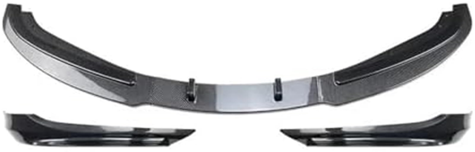 XEBRAD Splitter Auto Frontstoßstange Lip Body Kit Spoiler Splitter Stoßstange Canard Lip Splitter, for BMW, 3er E90 E91 LCI Facelift 2007-2012 Lip Splitter(A Carbon Look) Autospoiler-Splitter(Black C von XEBRAD