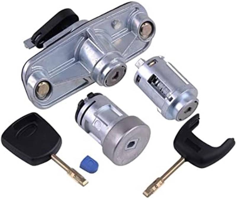 XEBRAD Tür Zündschloss Tankdeckel Kofferraumschloss Set Auto, for Mondeo, MK3 2001 2002 2003 2004 2005 2006 2007 von XEBRAD