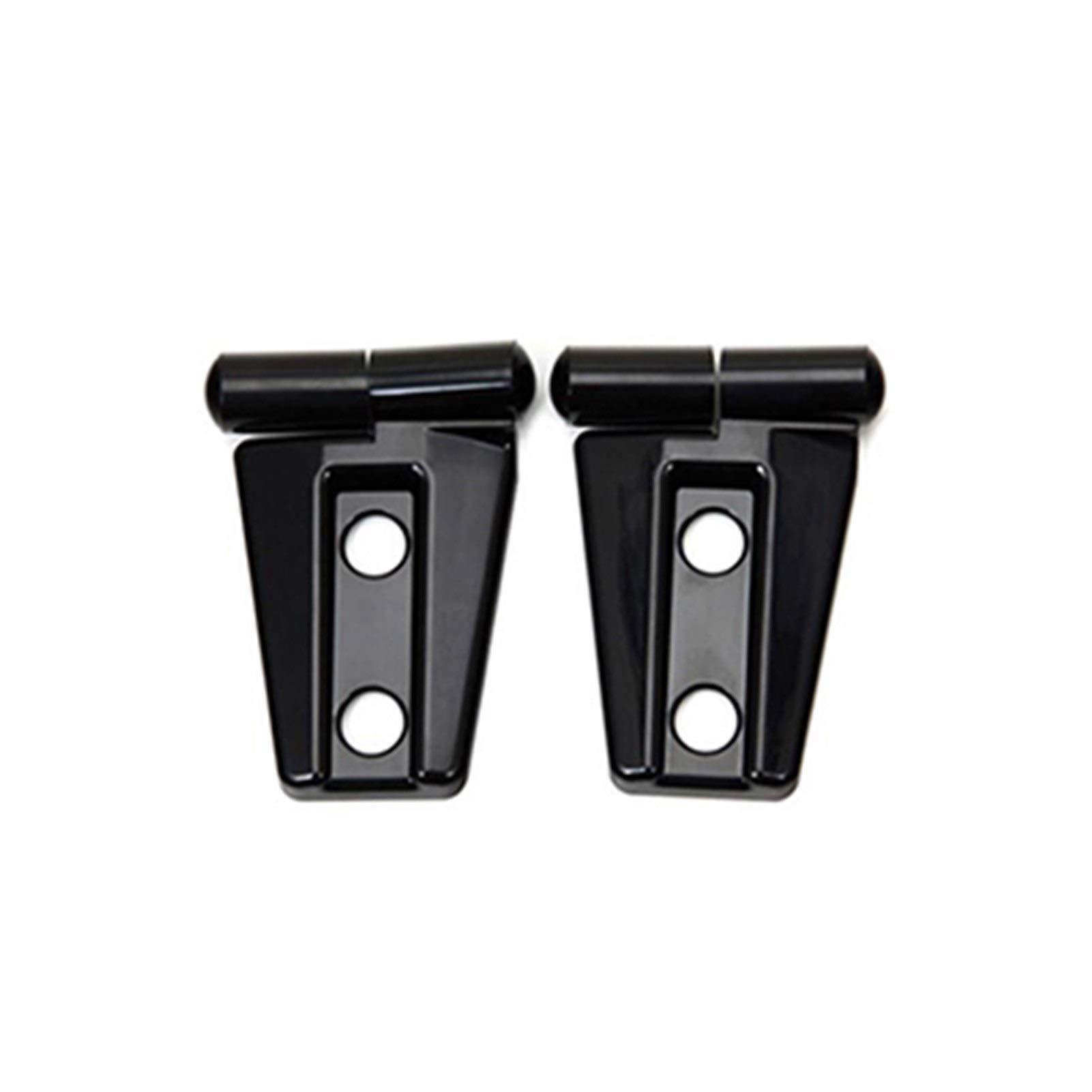 XEBRAD Verkleidungssatz for die Scharnierabdeckung der Motorhaube vorne aus Kohlefaser, for Wrangler 2007 2008 2009 2010 2011 2012 2013 2014 2015 2017 Türscharnier-Umbausatz(Black) von XEBRAD