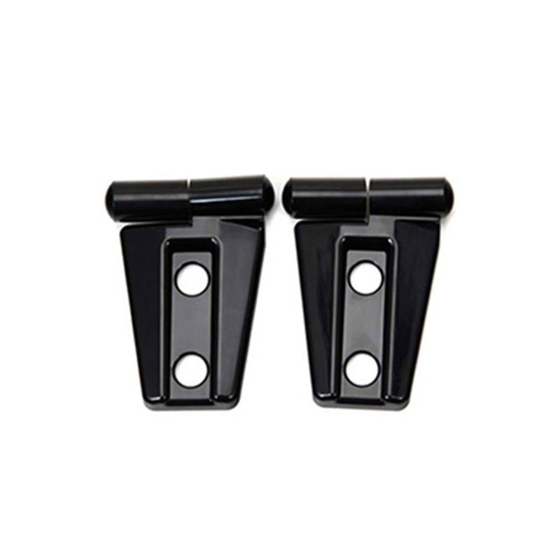 XEBRAD Verkleidungssatz for die Scharnierabdeckung der Motorhaube vorne aus Kohlefaser, for Wrangler 2007 2008 2009 2010 2011 2012 2013 2014 2015 2017 Türscharnier-Umbausatz(Black) von XEBRAD