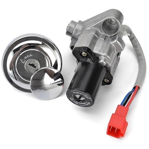 XEBRAD Zündschalter Tankdeckel, for Sitz, Schlosssatz Schlüssel, for XVS 125 250 400 650 1100 Drag Star Silverado V-Star Midnight Custom 4TR-82021-00 4TR-82501-00 4TR-82501-01 Motorrad-Zündschalter un von XEBRAD