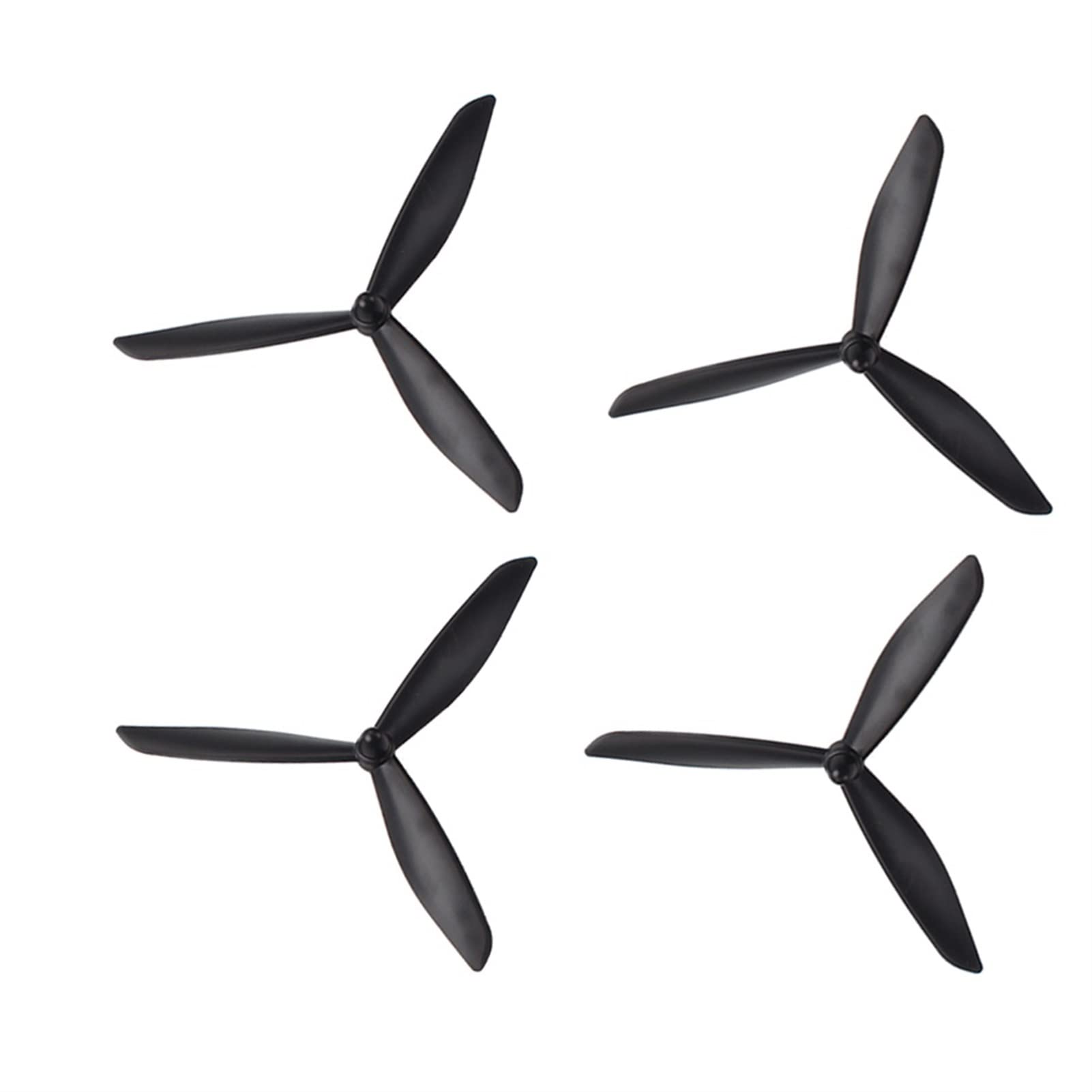 XEBRAD for Bayang X16 X21 Fernbedienung Quadrocopter Ersatzteile Upgrade Dreieck Klinge Schwarz Weiß 20 Stück 1pack Bürstenlose Drohnenpropeller(Black) von XEBRAD