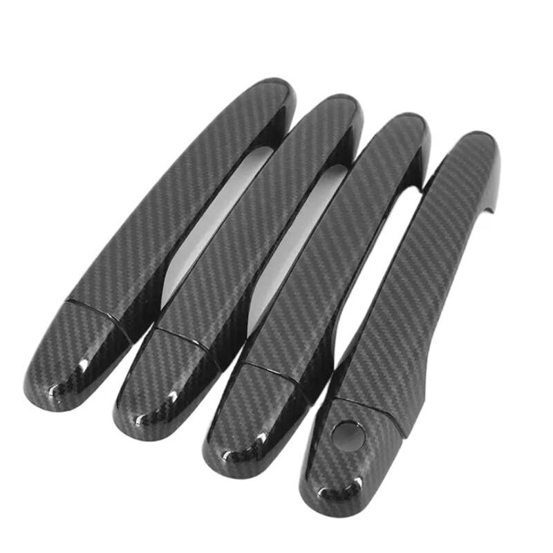 XEBRAD for Civic, 2012 2013 2014 2015 2016 Chrom-Kohlefaser-Autotürgriffabdeckungen Zierleisten Styling-Zubehör Türgriffabdeckung aus Carbonfaser(Carbon 0 Button) von XEBRAD
