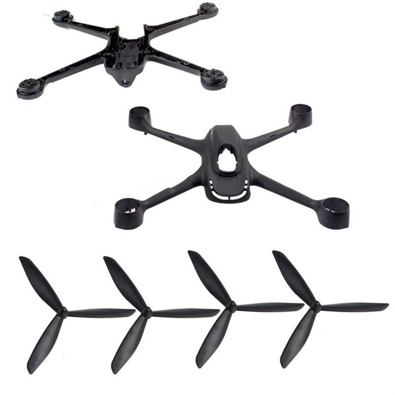 XEBRAD for H501S X4 RC Quadcopter Flugzeugkörperteile Dreieck Klinge Fernbedienung Flugzeugkörperteile Bürstenlose Drohnenpropeller(Black) von XEBRAD