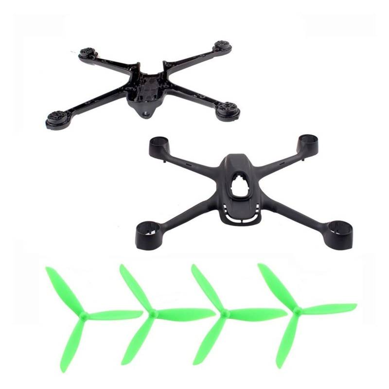 XEBRAD for H501S X4 RC Quadcopter Flugzeugkörperteile Dreieck Klinge Fernbedienung Flugzeugkörperteile Bürstenlose Drohnenpropeller(Green) von XEBRAD