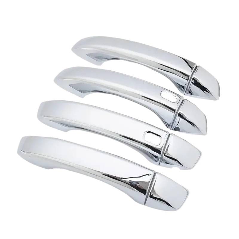 XEBRAD for MG, ZS 2017 2018 2019 2020 2021 2022 Kohlefaser Chrom Autotürgriffe Abdeckung Zierleiste Styling Aufkleber Autozubehör Türgriffabdeckung aus Carbonfaser(Silver 2 Button) von XEBRAD