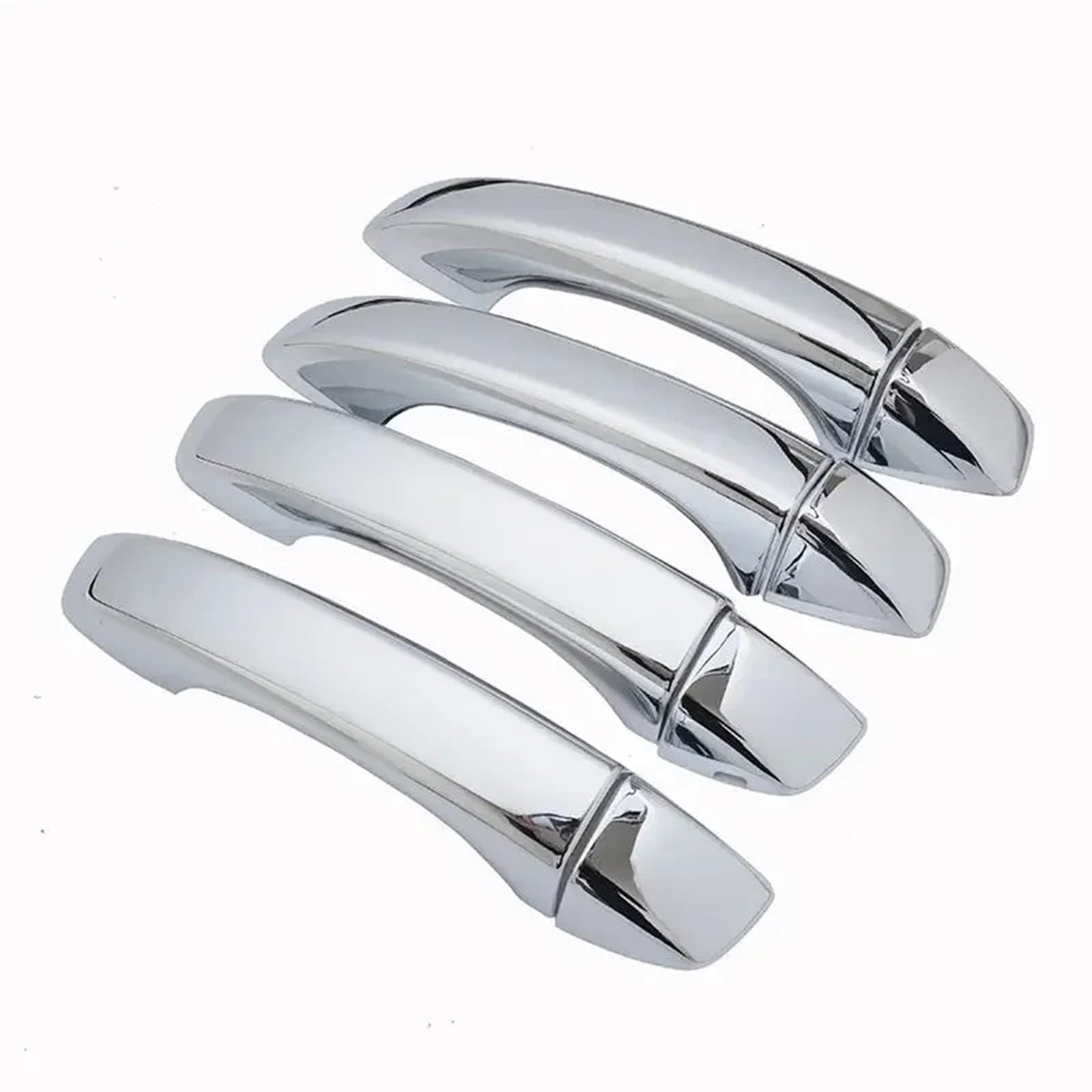 XEBRAD for MG, ZS 2017 2018 2019 2020 2021 2022 Kohlefaser Chrom Autotürgriffe Abdeckung Zierleiste Styling Aufkleber Autozubehör Türgriffabdeckung aus Carbonfaser(Silver no Button) von XEBRAD
