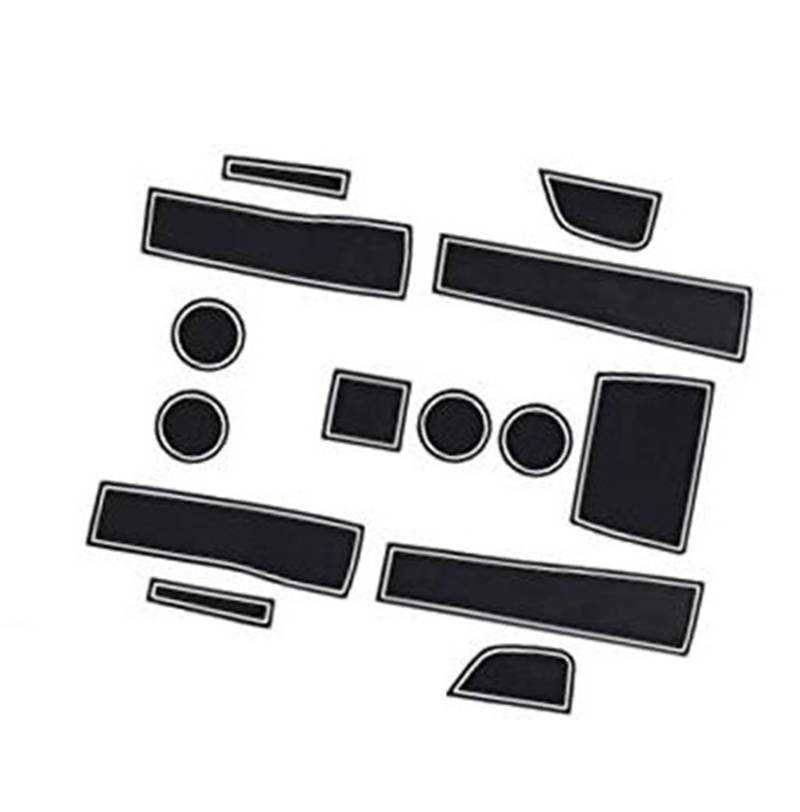 XEBRAD for Renault, Arkana 2021-2023 2024 Mittelkonsole Gummimatten Türschlitz rutschfest Antirutschmatten Anti-Staub Getränkehalter Gummimatte Armlehne Autoinnenausstattung Anti-Rutsch-Matte für das von XEBRAD