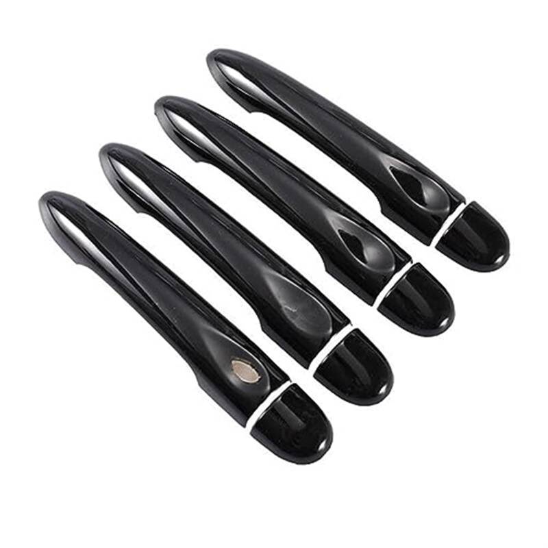 XEBRAD for Renault, Fluence 2009-2017, glänzend schwarz, Autotürgriffabdeckung, Zierleiste, Styling-Zubehör 2010 2011 2012 2013 2014 2015 2016 Autotürgriffabdeckung(Black 4dr No Key 1 Button) von XEBRAD