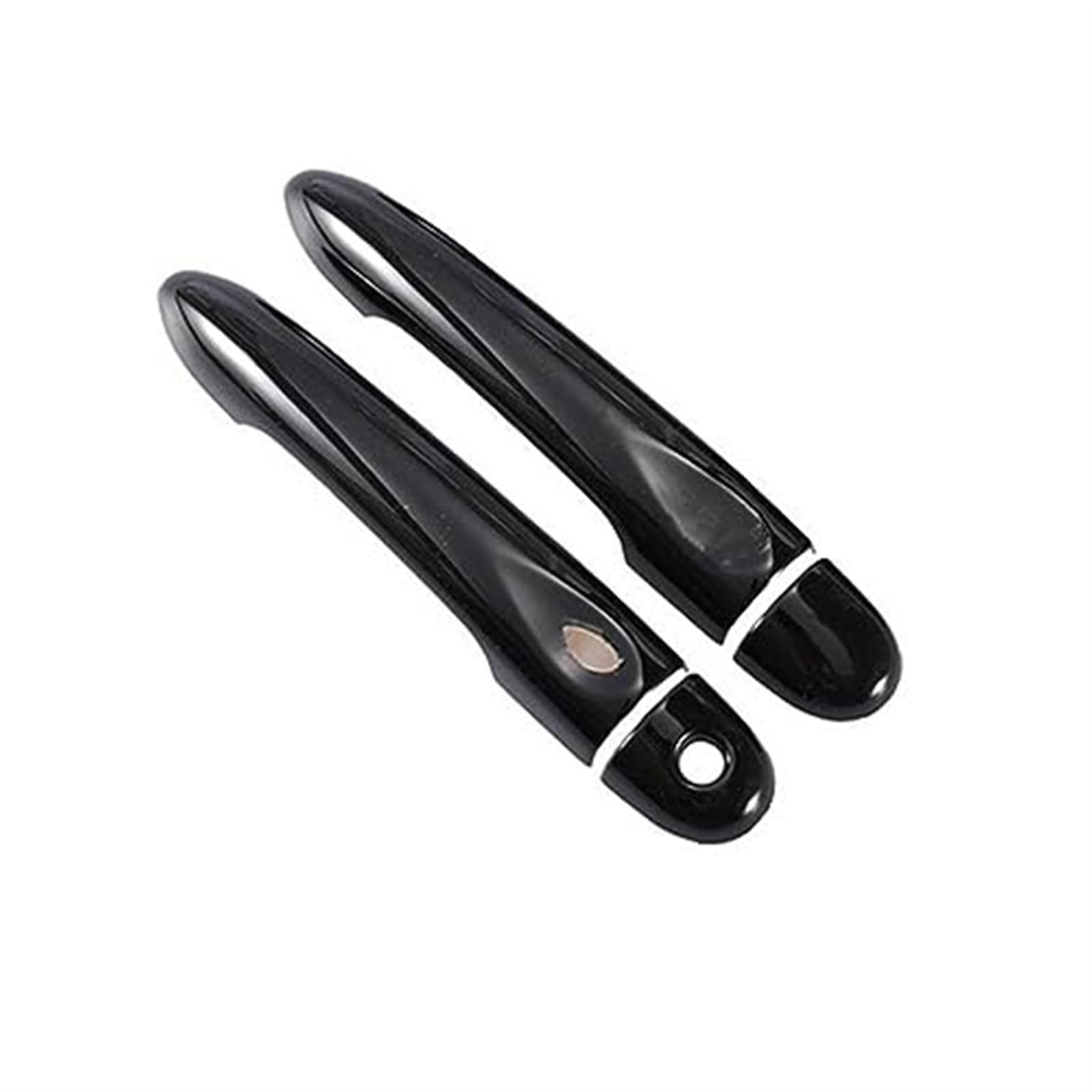 XEBRAD for Renault, Megane 3 MK3 III 2008 2009 2010 2011 2012 2013 2014 2016, glänzend schwarz, Autotürgriffabdeckung, Zierleiste, Styling-Zubehör Autotürgriffabdeckung(Black 2dr 1 Key 1 Button) von XEBRAD