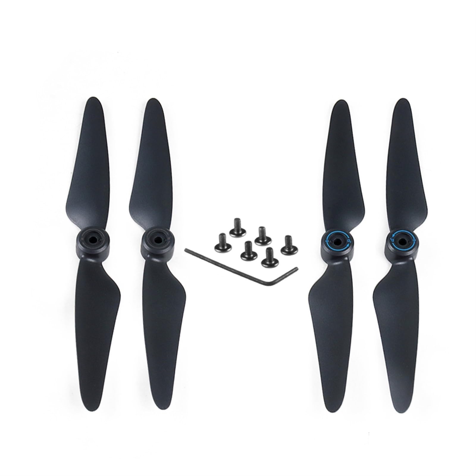 XEBRAD for Sjrc F7 Antenne Vier-As Flugzeug Zubehör Afstandsbediening Drone Cw CCW Schop Verhoogd Statief Propeller Kamera Bürstenlose Drohnenpropeller(Screw Blade) von XEBRAD