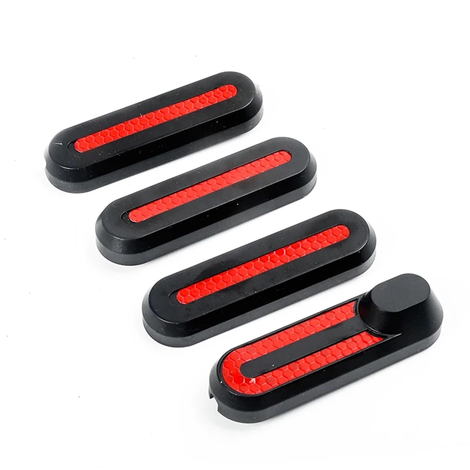 XEBRAD for Xiaomi, Elektroroller M365 4X Radabdeckung Radkappe Schutzschalen Reflektierende Aufkleber Zubehör ersetzen Reflektorschale für Elektroroller(4piece) von XEBRAD