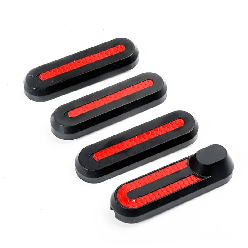 XEBRAD for Xiaomi, Elektroroller M365 4X Radabdeckung Radkappe Schutzschalen Reflektierende Aufkleber Zubehör ersetzen Reflektorschale für Elektroroller(4piece) von XEBRAD