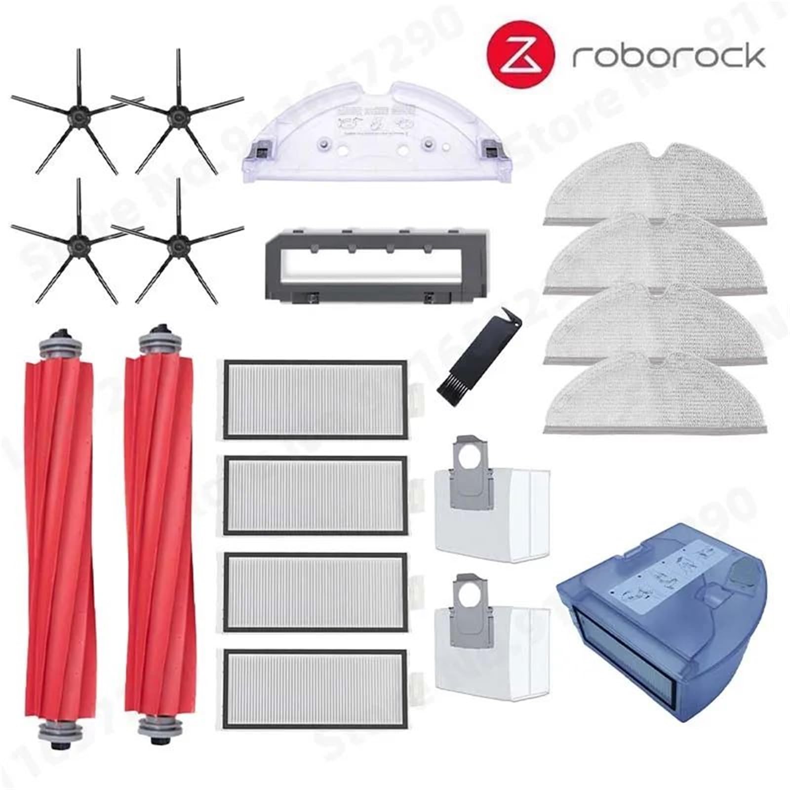 XEDLAMP, for Roborock, Q7 Max+ Q7 Plus Q7 Max Plus T8 Hauptseitenbürste Hepa-Filter Mopphalterung Wasser, for Tank, Staubbox Staubsaugerzubehör Staubsauger-Staubsammler(Black Suit 1) von XEDLAMP