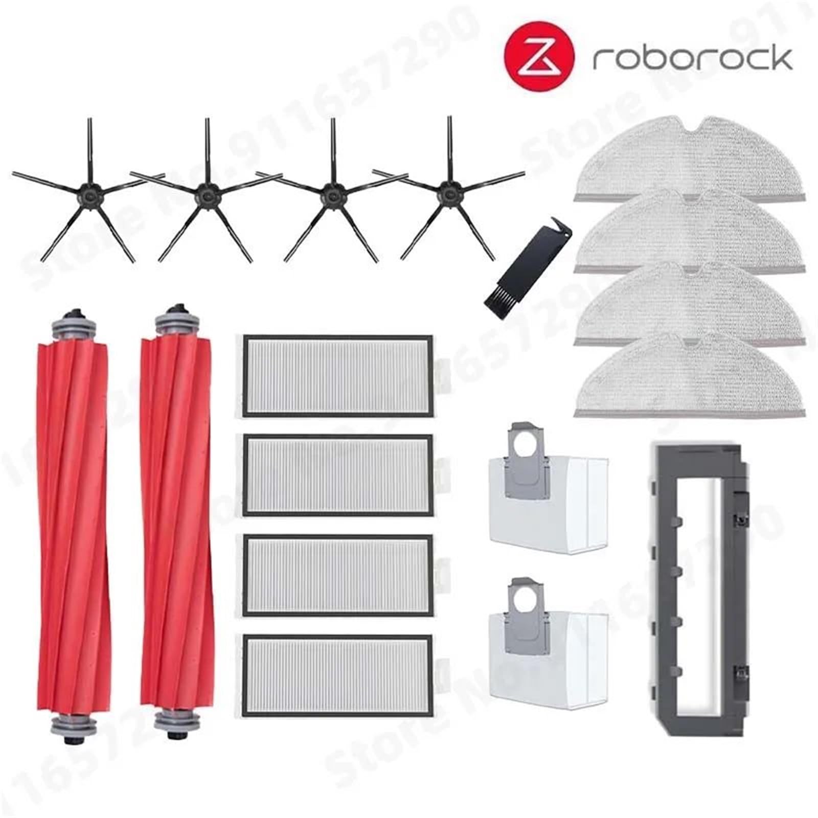 XEDLAMP, for Roborock, Q7 Max+ Q7 Plus Q7 Max Plus T8 Hauptseitenbürste Hepa-Filter Mopphalterung Wasser, for Tank, Staubbox Staubsaugerzubehör Staubsauger-Staubsammler(Black Suit 3) von XEDLAMP