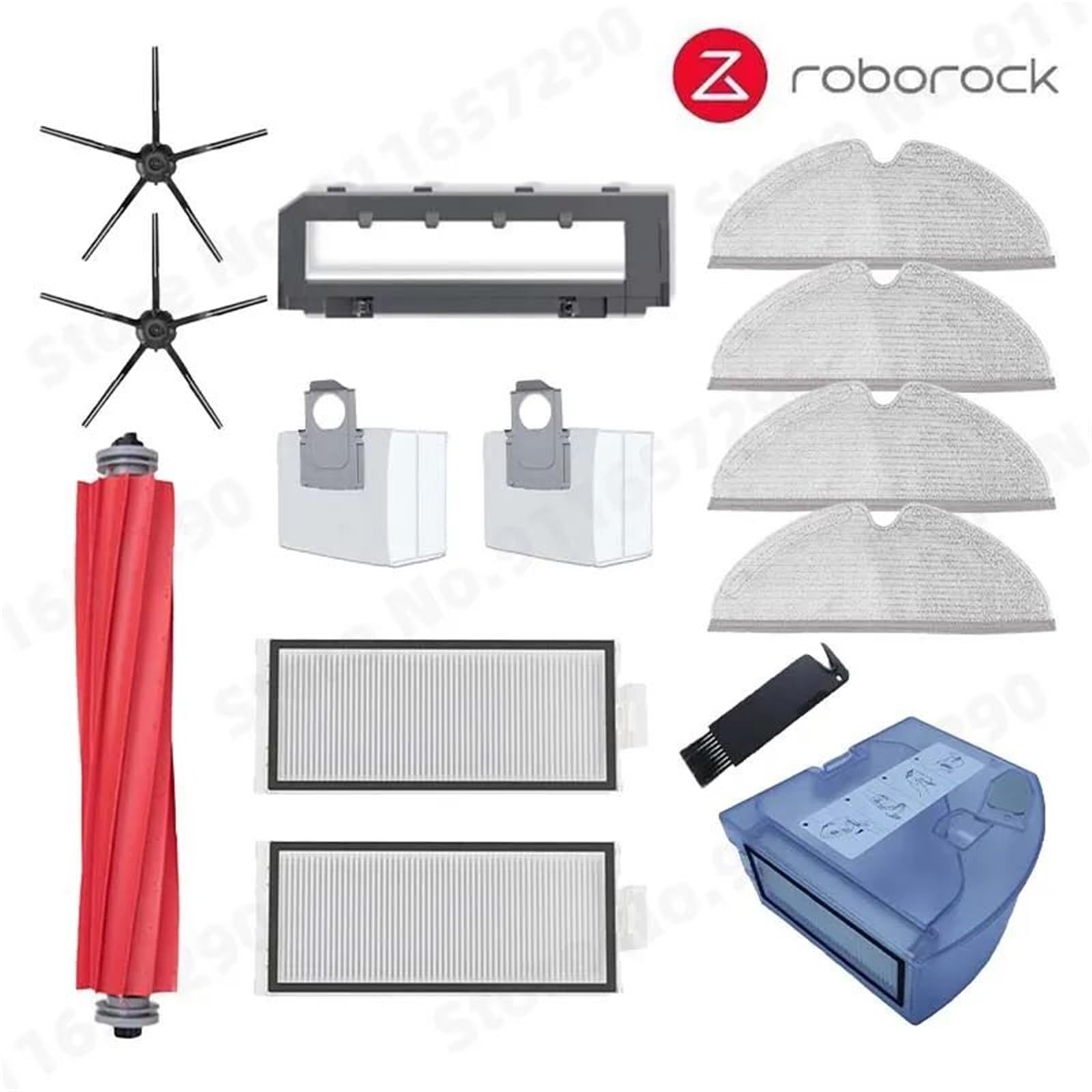 XEDLAMP, for Roborock, Q7 Max+ Q7 Plus Q7 Max Plus T8 Hauptseitenbürste Hepa-Filter Mopphalterung Wasser, for Tank, Staubbox Staubsaugerzubehör Staubsauger-Staubsammler(Black Suit 6) von XEDLAMP