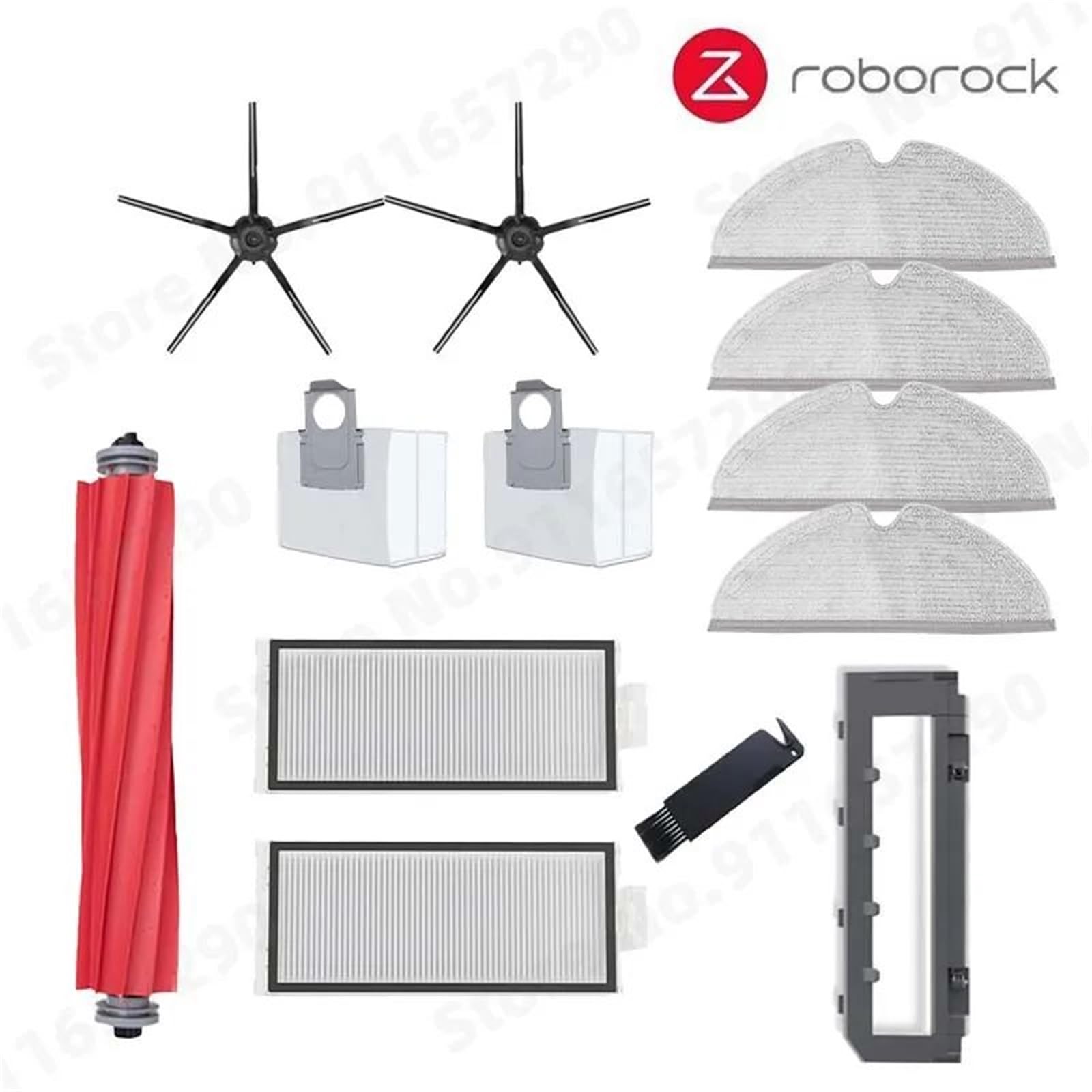 XEDLAMP, for Roborock, Q7 Max+ Q7 Plus Q7 Max Plus T8 Hauptseitenbürste Hepa-Filter Mopphalterung Wasser, for Tank, Staubbox Staubsaugerzubehör Staubsauger-Staubsammler(Black Suit 7) von XEDLAMP