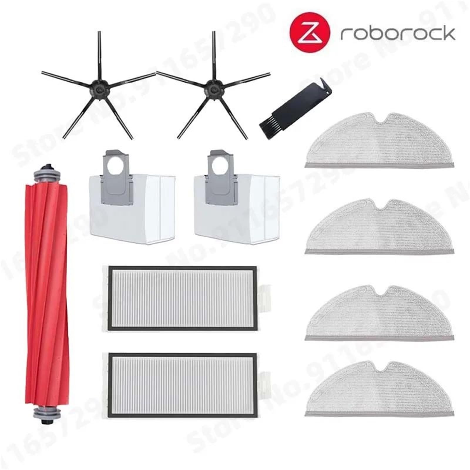 XEDLAMP, for Roborock, Q7 Max+ Q7 Plus Q7 Max Plus T8 Hauptseitenbürste Hepa-Filter Mopphalterung Wasser, for Tank, Staubbox Staubsaugerzubehör Staubsauger-Staubsammler(Black Suit 8) von XEDLAMP