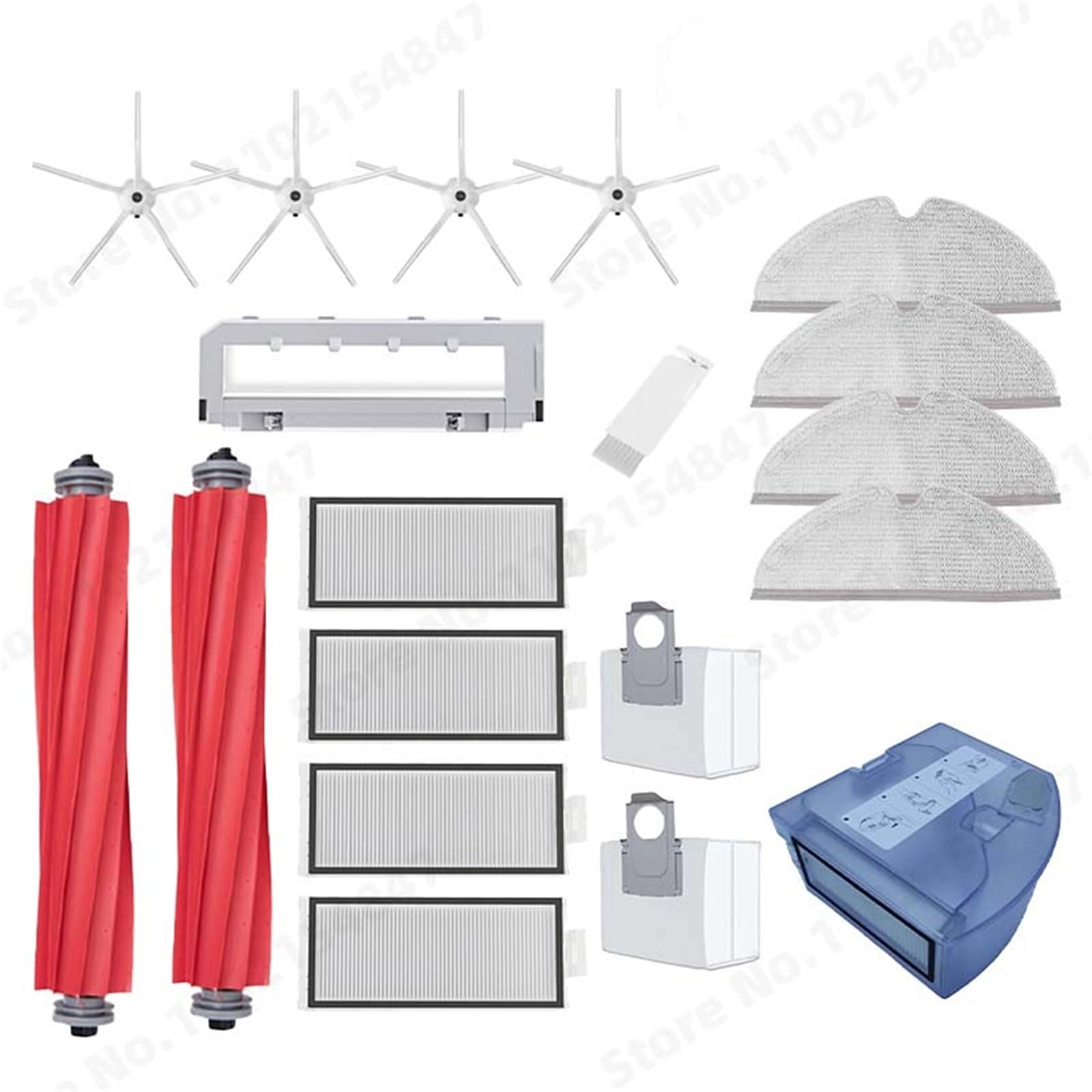 XEDLAMP, for Roborock, Q7 Max+ Q7 Plus Q7 Max Plus T8 Hauptseitenbürste Hepa-Filter Mopphalterung Wasser, for Tank, Staubbox Staubsaugerzubehör Staubsauger-Staubsammler(White Suit 2) von XEDLAMP