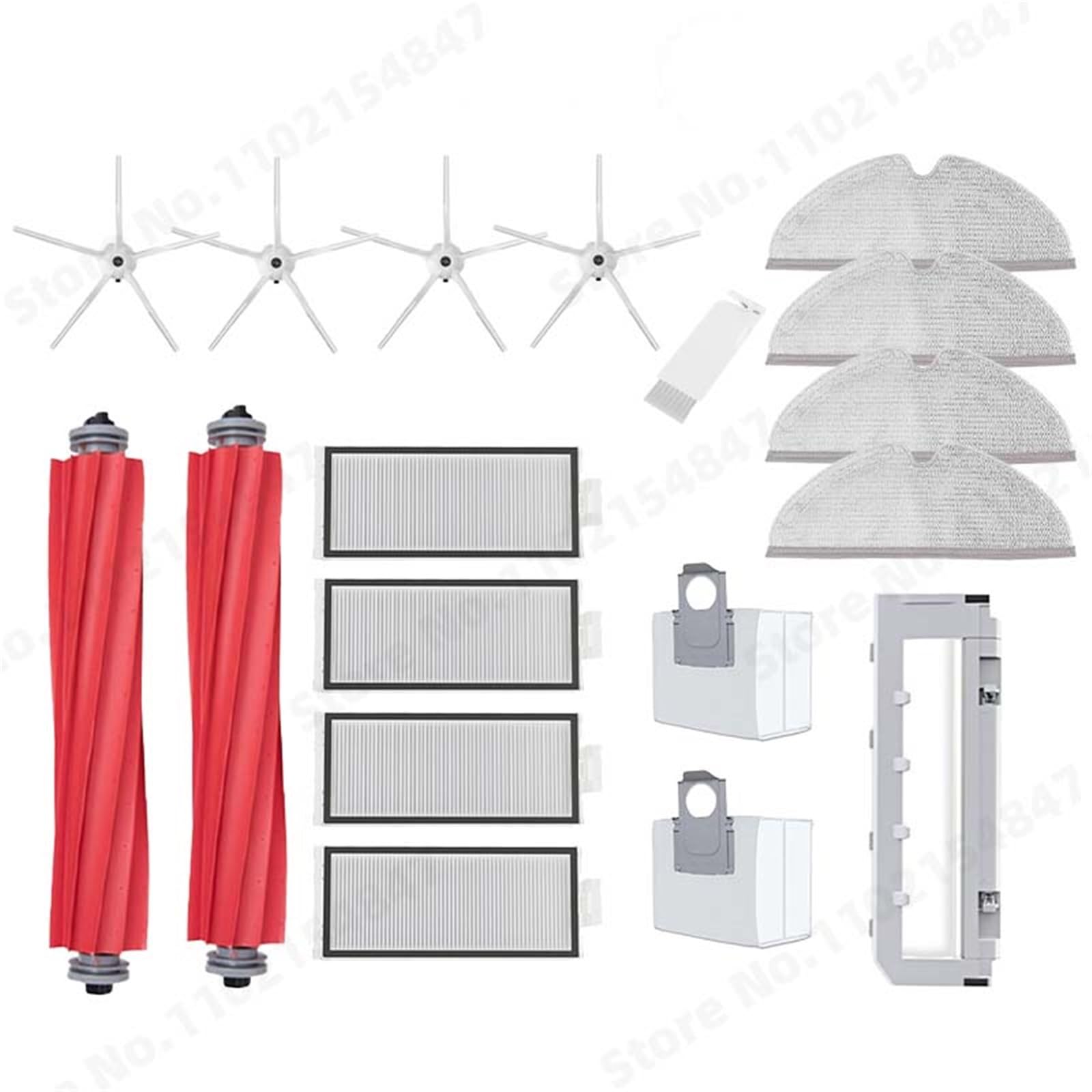 XEDLAMP, for Roborock, Q7 Max+ Q7 Plus Q7 Max Plus T8 Hauptseitenbürste Hepa-Filter Mopphalterung Wasser, for Tank, Staubbox Staubsaugerzubehör Staubsauger-Staubsammler(White Suit 3) von XEDLAMP