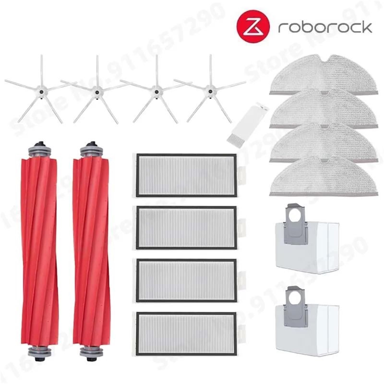 XEDLAMP, for Roborock, Q7 Max+ Q7 Plus Q7 Max Plus T8 Hauptseitenbürste Hepa-Filter Mopphalterung Wasser, for Tank, Staubbox Staubsaugerzubehör Staubsauger-Staubsammler(White Suit 4) von XEDLAMP