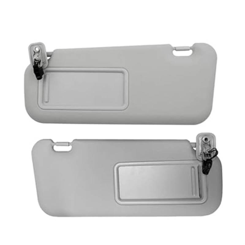 XEDLAMP 1/2 Stück Linke Fahrerseite, rechte Beifahrerseite, Auto-Innensonnenblende, Sonnenschutz mit Make-up-Spiegel-Set, for Mazda, 3 2010–2013 Sonnenblende Fahrerseite(Gray Left and Right) von XEDLAMP
