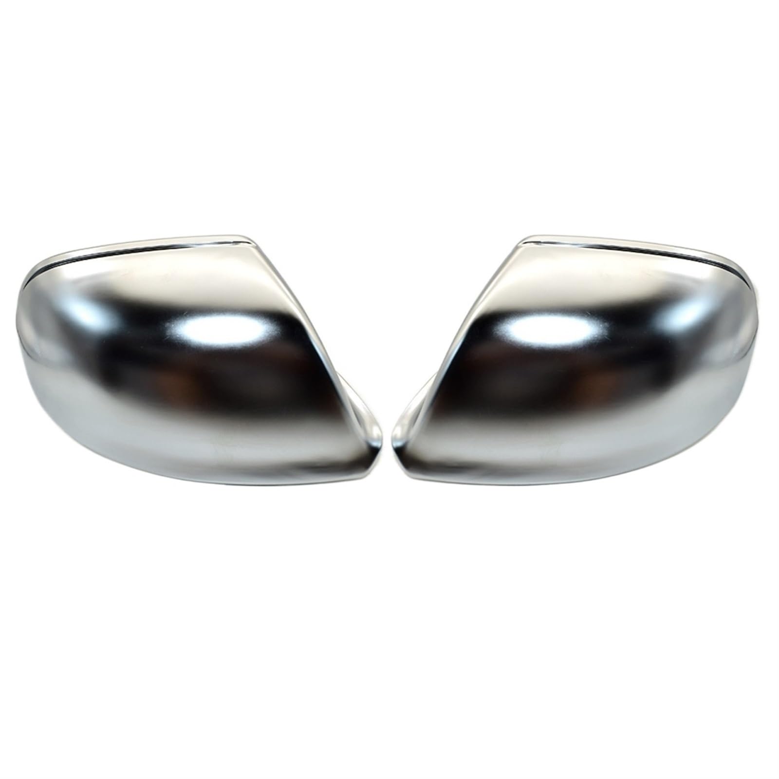XEDLAMP 1 Pair Rearview Mirror Shell Cover, for, Q5 2009-2015 Q7 2009-2017 Matte Chrome ABS Wing Mirror Side View Protection Cap Auto-Außenspiegelabdeckung(Without Lane Assist) von XEDLAMP