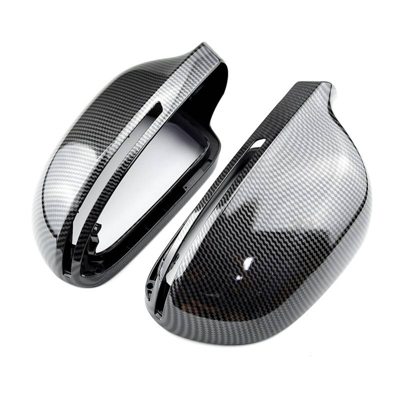 XEDLAMP 2 Pcs Car Mirror Cover, for, A4 A5 S5 B8.5 B8 RS5 RS4 S6 S4 Car Mirror Cover Signal Light Protection Cover Auto-Außenspiegelabdeckung(Carbon Look-B8) von XEDLAMP
