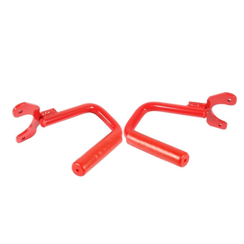 XEDLAMP 2 Stück Auto-Vordersitz-Haltegriffe Vorderdach-Sicherheitsgriffstange, for Jeep, for Wrangler TJ 1997-2006 Sicherheitshaltegriff fürs Dach(Red) von XEDLAMP
