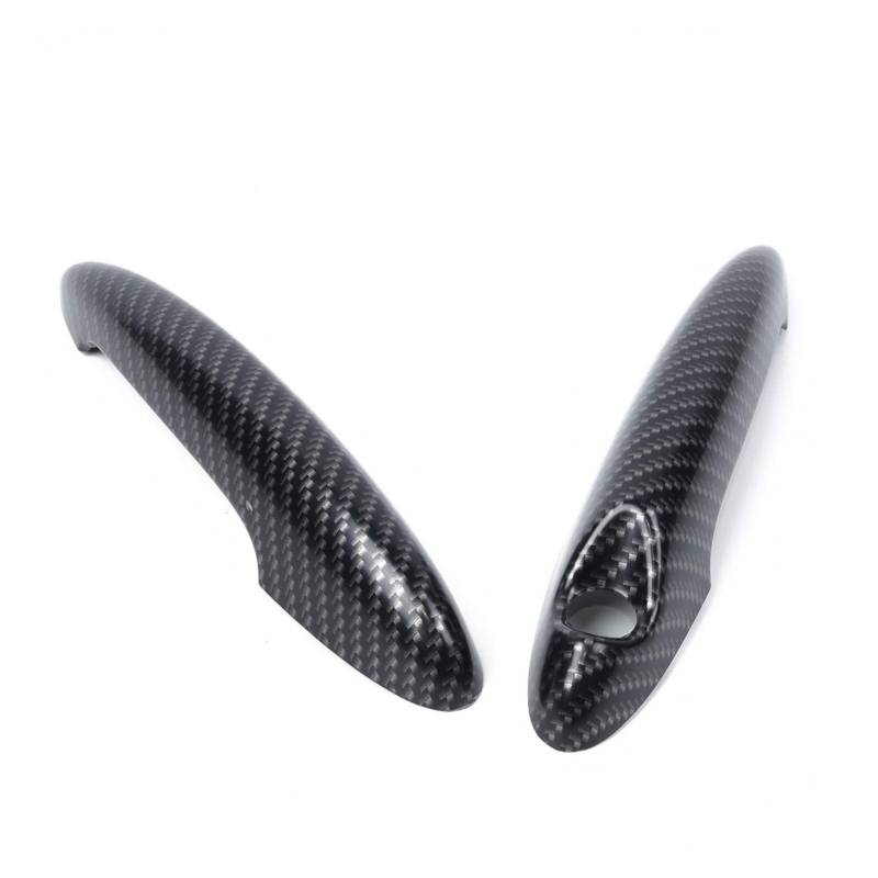 XEDLAMP 2-teiliges Set Autotürgriffabdeckung ABS-Kunststoff Schwarz, for MINI, Cooper S R50/R53/R55/R56 Kohlefaser-Autozubehör Abdeckung für Außentürgriffe von XEDLAMP