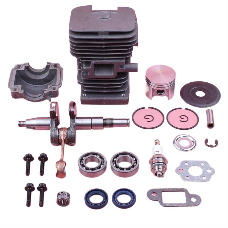 XEDLAMP 38 mm Zylinderkolbensatz, for Stihl MS180 018 MS 180 Kurbelwelle Kurbellager Öldichtung Motorwanne Kettensäge Ersatzteil Zylinderkolben für Gartengeräte von XEDLAMP