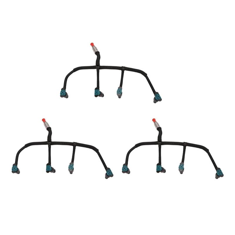 XEDLAMP 3X Automobil-Rohöl Ölrücklaufrohr Schlauch Kraftstoffeinspritzer, for Land Rover, Freelander 2 2.2 TD4 LR051528 LR051528 Ölrücklaufschlauch von XEDLAMP