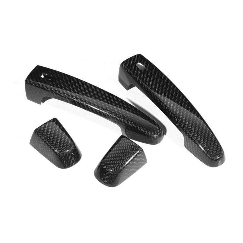 XEDLAMP 4 Stück Kohlefaser-Seitentürgriff-Abdeckungsverkleidung, for Chevrolet, for Camaro, 2017 2018 Autozubehör Abdeckung für Außentürgriffe von XEDLAMP