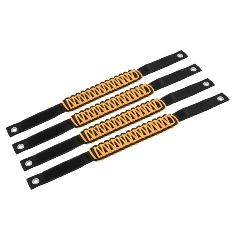 XEDLAMP 4 Teile/Satz Auto Innen Dach Griff Haltegriff Haltegriff, for Ford, for Bronco 2021 + Sicherheitshaltegriff fürs Dach(Yellow) von XEDLAMP