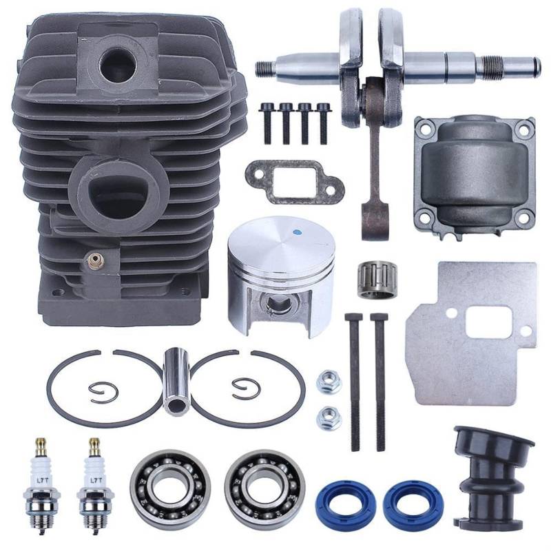 XEDLAMP 42,5 mm Zylinder Motor Pan Kolben Kurbelwelle Zündkerze Schalldämpfer Kit, für, for Ms250 Ms230 025 023 Kettensägenteile 1123 020 1209 Zylinderkolben für Gartengeräte von XEDLAMP