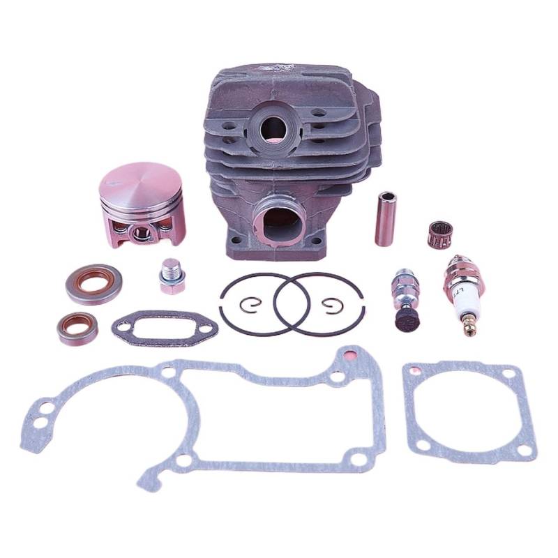XEDLAMP 44,7 mm Big Bore Nikasil Zylinder-Kolben-Dichtungssatz, for 026 026PRO MS260 Kettensägen-Oberteil-Ersatzteile Zylinderkolben für Gartengeräte von XEDLAMP