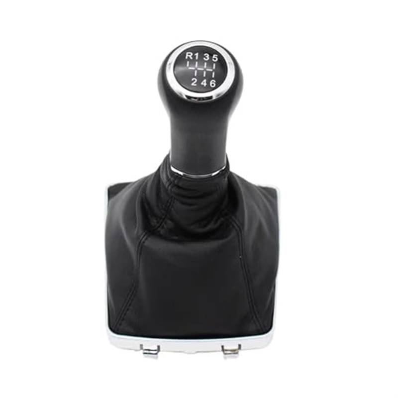 XEDLAMP 5/6 Gang Auto Schaltknauf Abdeckung, for Opel, for Vauxhall, Astra H 2005-2009 Lever Pen Stick Gaitor Boot Schaltsack(Black 6 Speed) von XEDLAMP