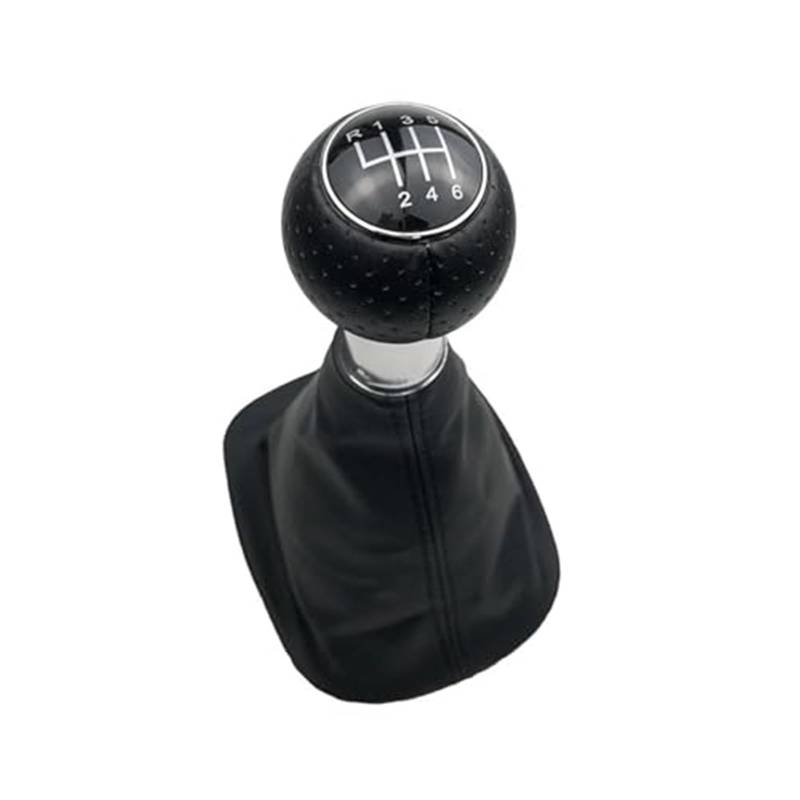 XEDLAMP 5 6 Gang Schaltknauf Hebel Schaltstift Gamasche Kofferraumabdeckung, for VW, for Passat, B5 B5.5 98-04 B5 FL 00-05 3B 3B2 3B5 96-00 Abdeckung für den Schaltknauf(Black 6 Speed Gear Shift) von XEDLAMP