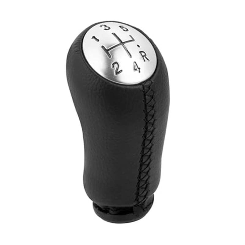 XEDLAMP 5-Gang-Schaltknauf-Abdeckung, for Renault, Megane II Clio III Scenic II Kangoo 2009, Auto-Schalthebel-Griff-Stabkopf Schaltsack(Black Matte-Black) von XEDLAMP