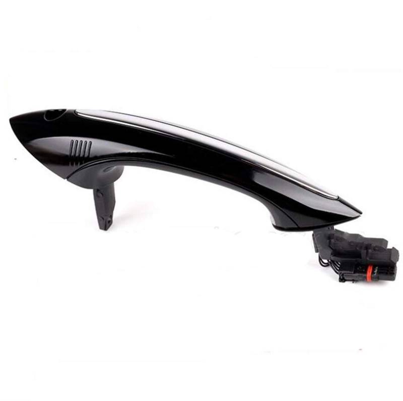 XEDLAMP 51217231931 Schwarzer Auto-Außen-Komfortzugangs-Türgriff, for, 5 7er F01 F02 F06 F10 640d 640i 640iX 650i 650iX M6 730Ld 730Li 740Li Abdeckung für Außentürgriffe(Front Left) von XEDLAMP