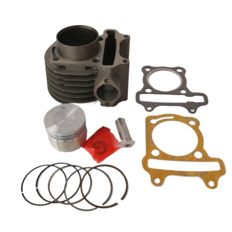 XEDLAMP 52,4 mm Zylinder-Kolben-Set, oberes Ende, for 4-Takt-Luftkühlungs-Roller, Moped, ATV, Quad, GY6 125 152QMI 1P52QMI Zylinderkolben für Gartengeräte von XEDLAMP