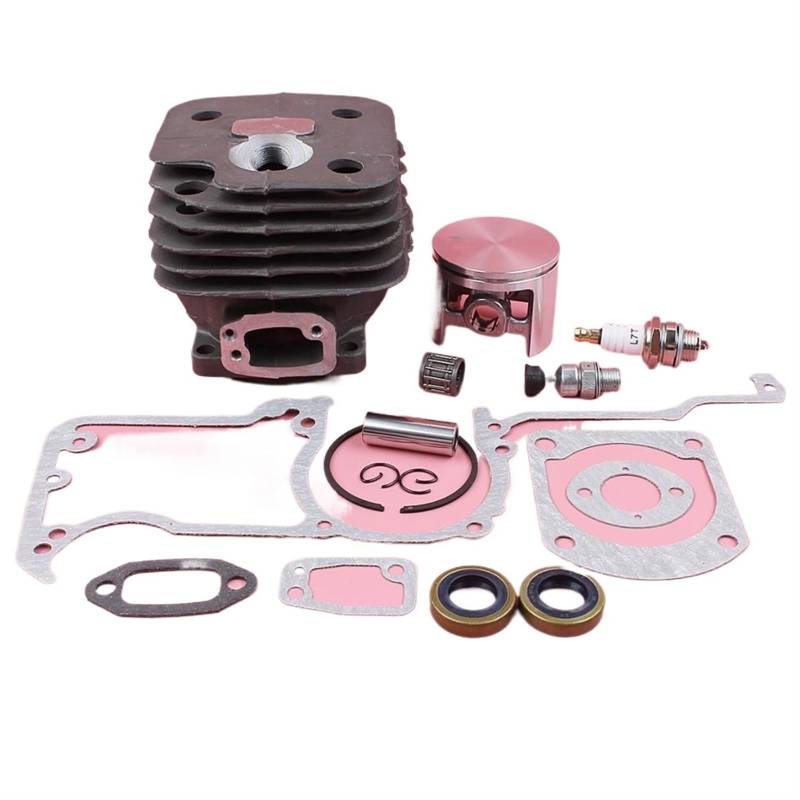 XEDLAMP 52-mm-Big-Bore-Zylinderkopf-Kolbensatz, for Husqvarna 268 XP 272 272XP 272K Kettensäge 503 75 81-71 Nadellagereinlass Zylinderkolben für Gartengeräte von XEDLAMP