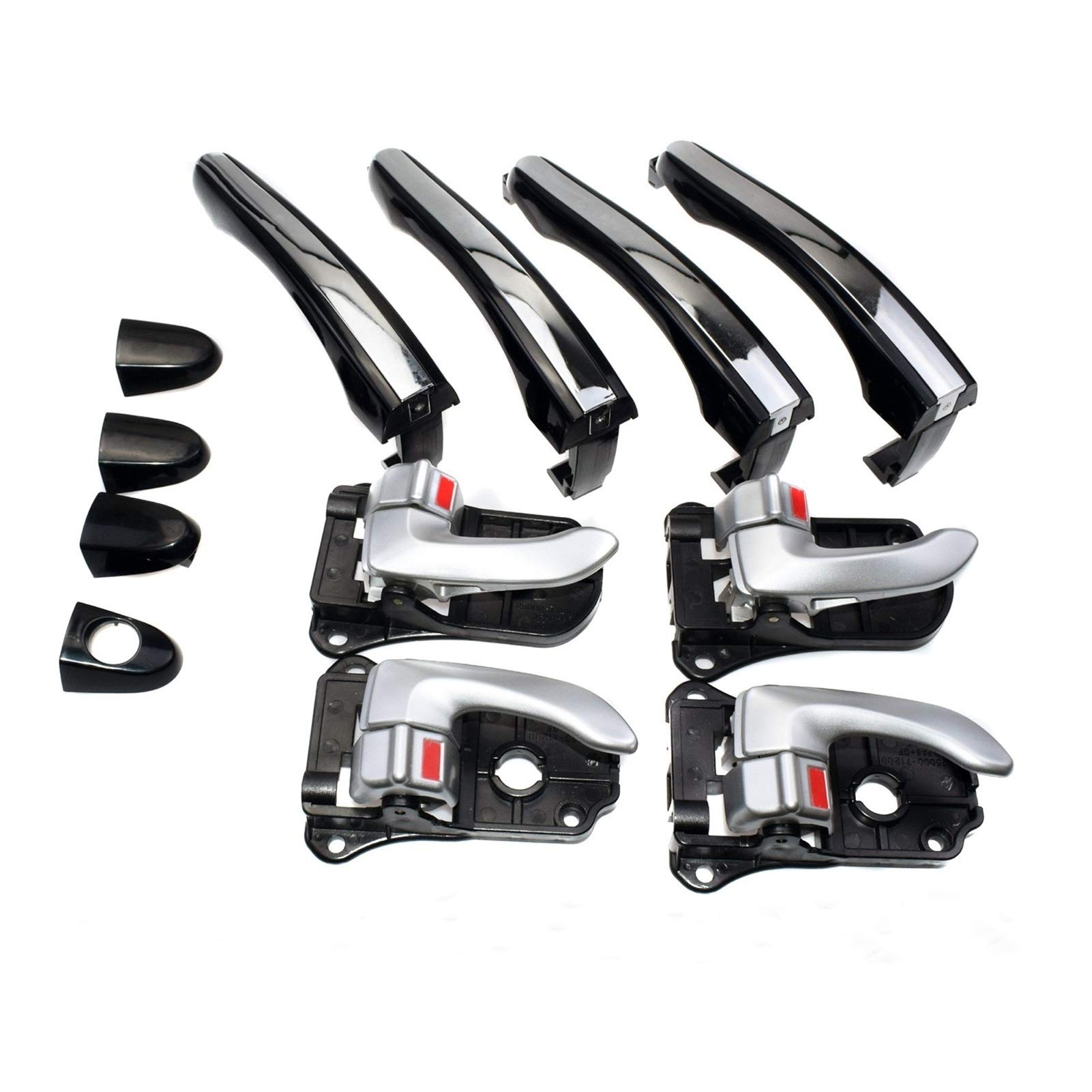 XEDLAMP 8 Stück Links rechts außen innen Türgriff, for Hyundai, Azera 2006–2011 826513L000 826523L000 826203L000 826103L000 Abdeckung für Außentürgriffe von XEDLAMP